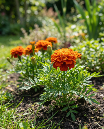 Studentenblume Tangerine (Tagetes patula) – einjährige Blumensamen von SeedsChoice