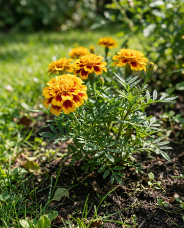 Studentenblume Naughty Marietta (Tagetes patula) – einjährige Blumensamen von SeedsChoice