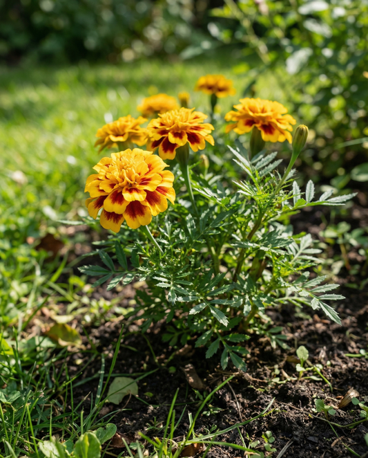 Studentenblume Naughty Marietta (Tagetes patula) – einjährige Blumensamen von SeedsChoice