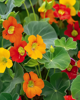 Nasturtium Seeds Tropaeolum Majus Annual Mixed Single Flowers