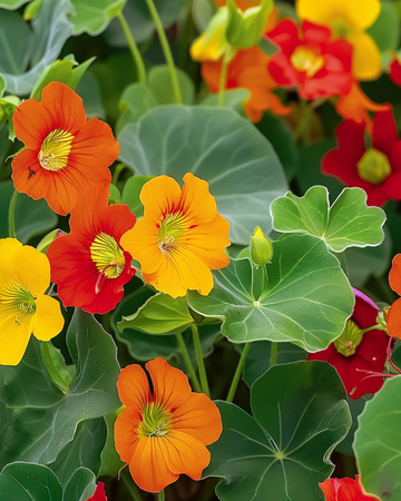 Kapuzinerkresse Mixed Single Samen (Tropaeolum majus) – einjährige Blume