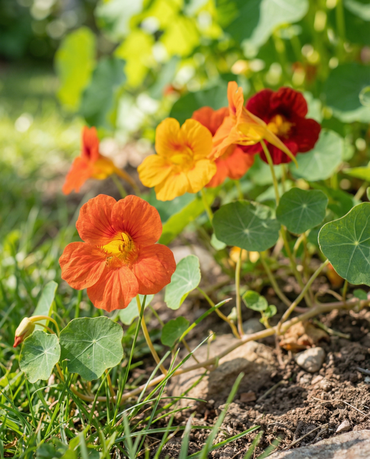 Nasturtium Glorious Gleam (Tropaeolum majus) – annual seeds from SeedsChoice