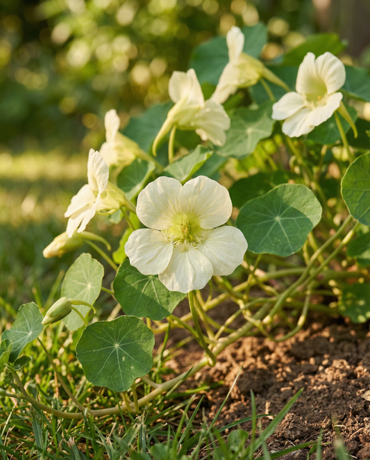 Nasturtium Milkmaid (Tropaeolum majus) – annual seeds from SeedsChoice
