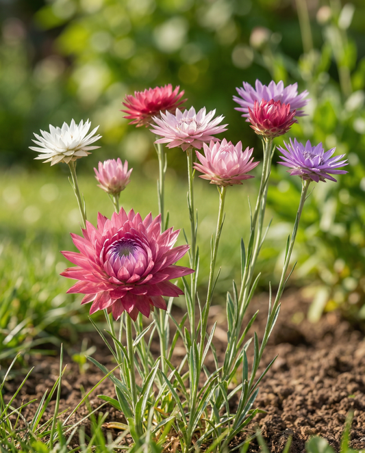 Mixed Mix (Xeranthemum annuum) – einjährige Blumensamen von SeedsChoice