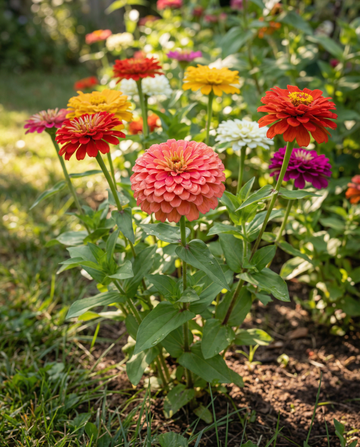Giants Of California Mixed Colors (Zinnia elegans) – einjährige Sortenmischung Samen von SeedsChoice