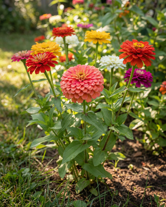 Giants Of California Mixed Colors (Zinnia elegans) – einjährige Sortenmischung Samen von SeedsChoice