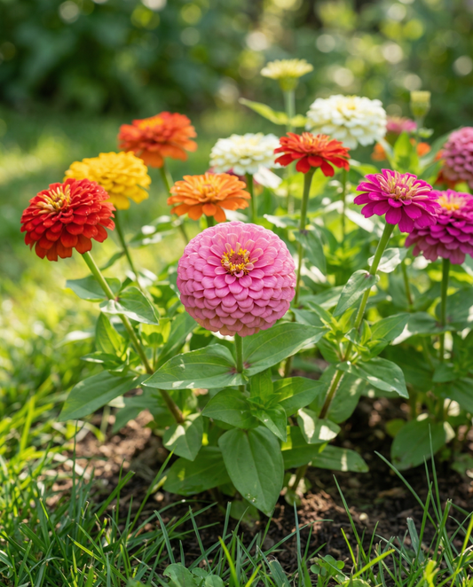 Lilliput Mixed Colours (Zinnia elegans) – einjährige Mischung Samen von SeedsChoice