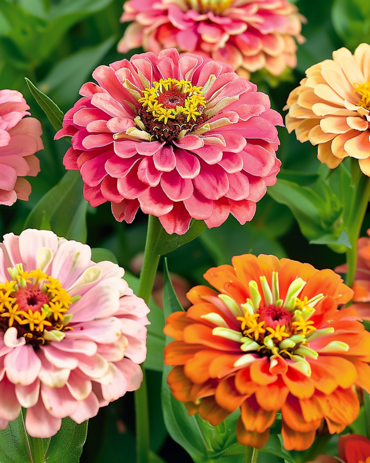 Thumbelina Dwarf Mixed Samen (Zinnia elegans) – einjährige Sortenmischung