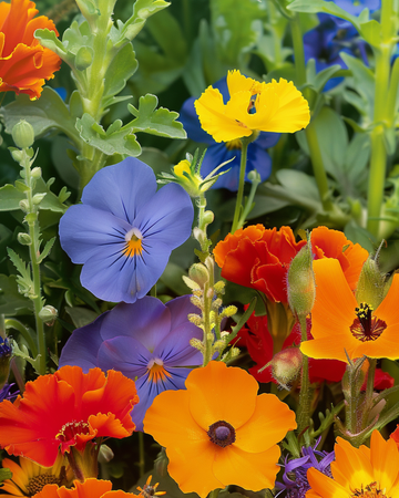Essbare Mischung für Speisen und Dekoration Samen – einjährige Blume