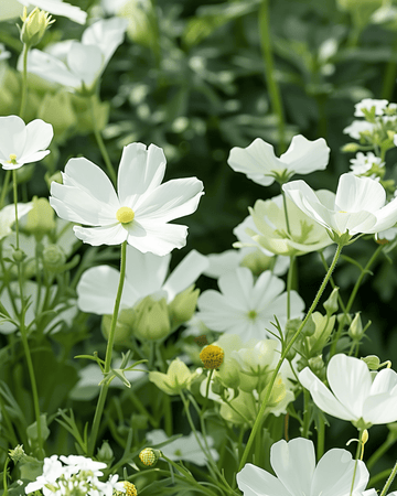White Summer Mix Shades 20 To 80 Cm seeds – annual flower