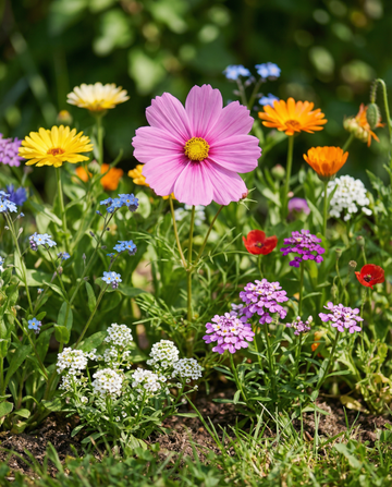 Niedrig wachsende Bienenmischung Mix – einjährige Blumensamen von SeedsChoice