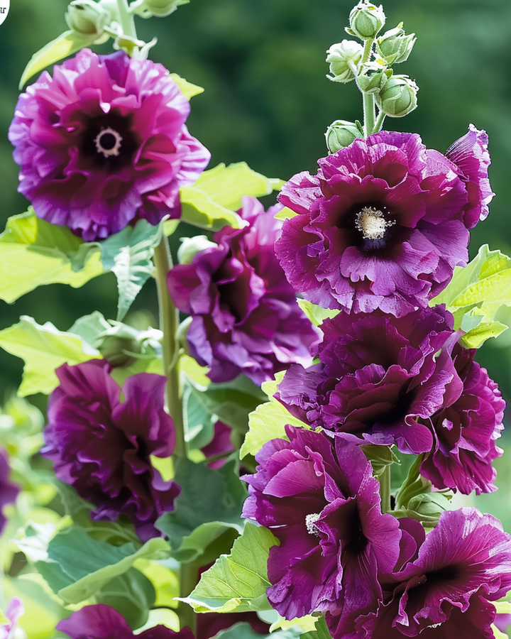 Stockrose Chater's Deep Purple Samen (Alcea rosea) – zweijährig