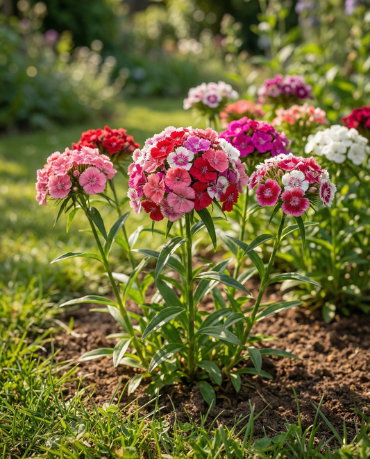 Sweet William Mixed Colors (Dianthus barbatus) – zweijährige Sortenmischung Samen von SeedsChoice