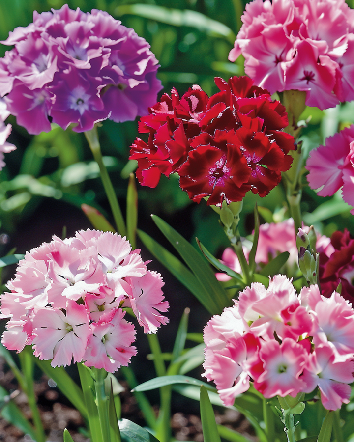Bartnelke Sweet William Double Mix Samen (Dianthus barbatus) – zweijährige Blumensamen