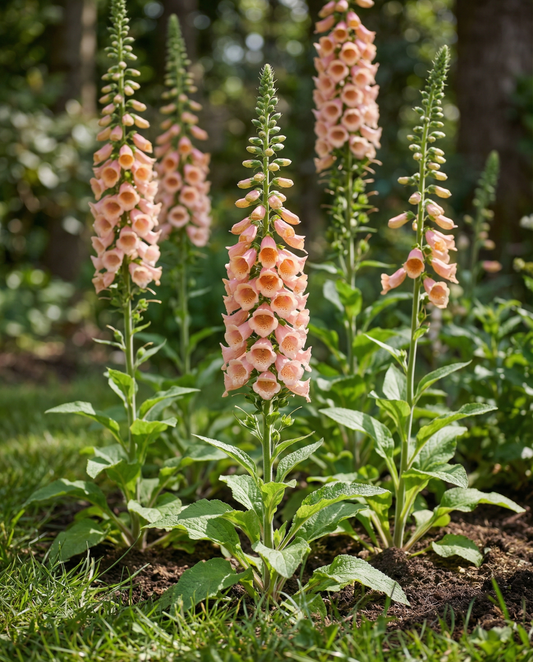 Apricot Beauty (Digitalis purpurea) – Blumensamen zweijähriger Pflanzen von SeedsChoice