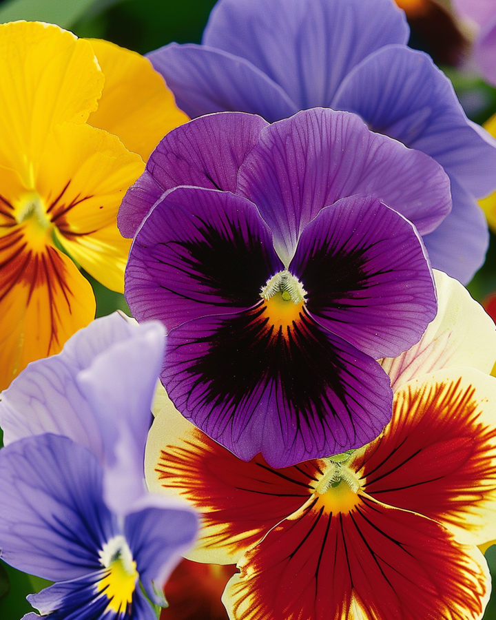 Pansy Aalsmeer Giants Mixed seeds (Viola wittrockiana) – biennial flower