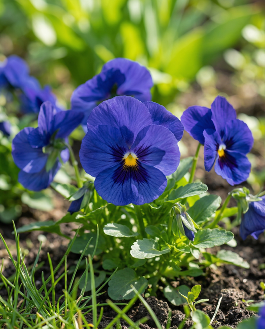 Pansy Ullswater (Viola wittrockiana) – biennial flower seeds from SeedsChoice