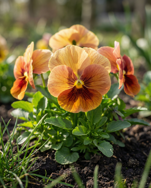 Pansy Evening Sun (Viola wittrockiana) – biennial flower seeds from SeedsChoice