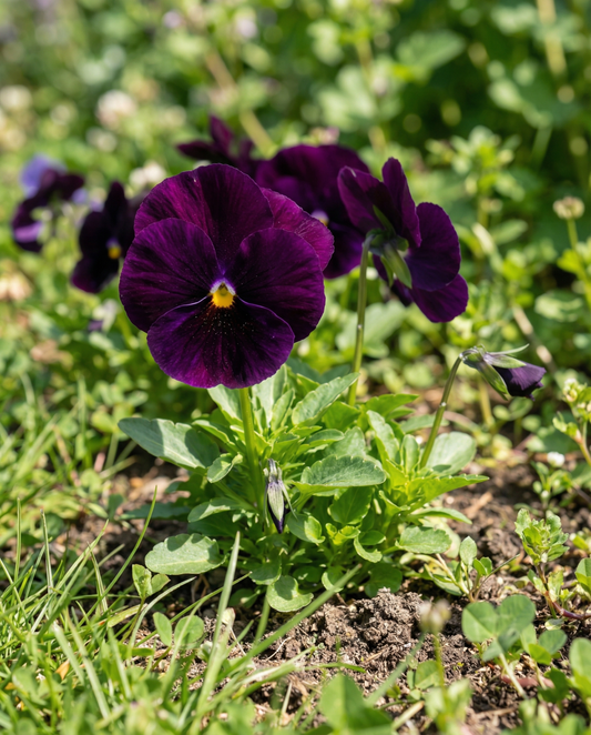 Pansy Swiss Giants Berna (Viola wittrockiana) – biennial flower seeds from SeedsChoice