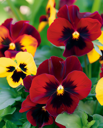 Stiefmütterchen Red Wing Samen (Viola wittrockiana) – zweijährige Blume