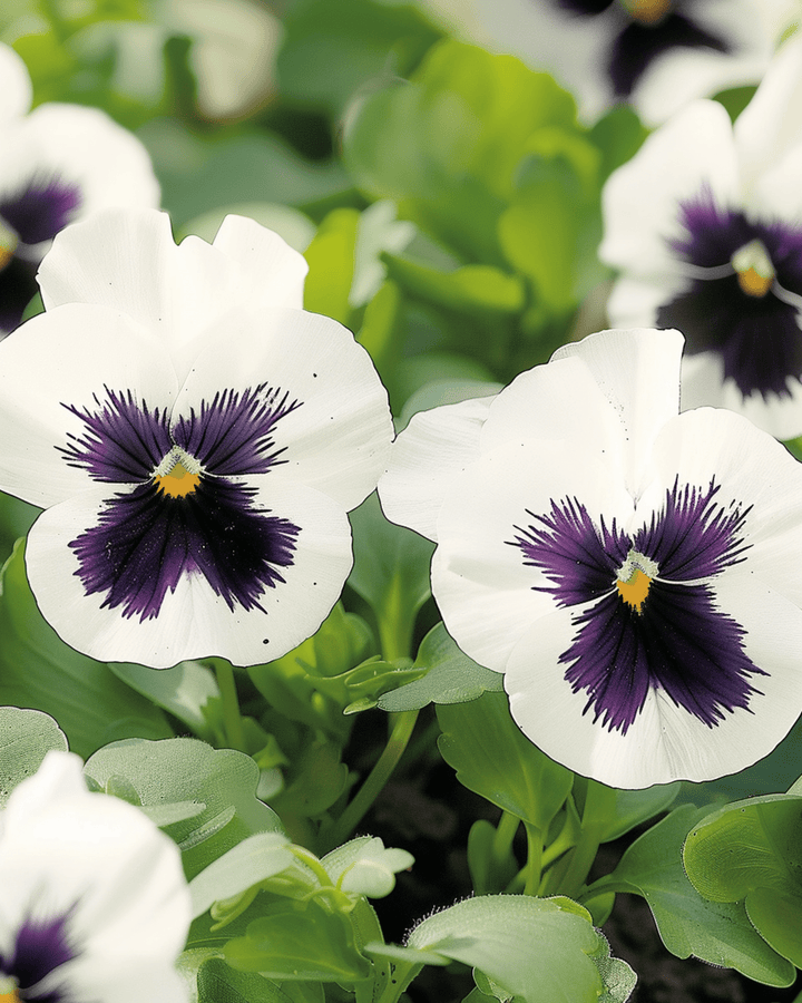 Pansy Silverbride seeds (Viola wittrockiana) – biennial flower