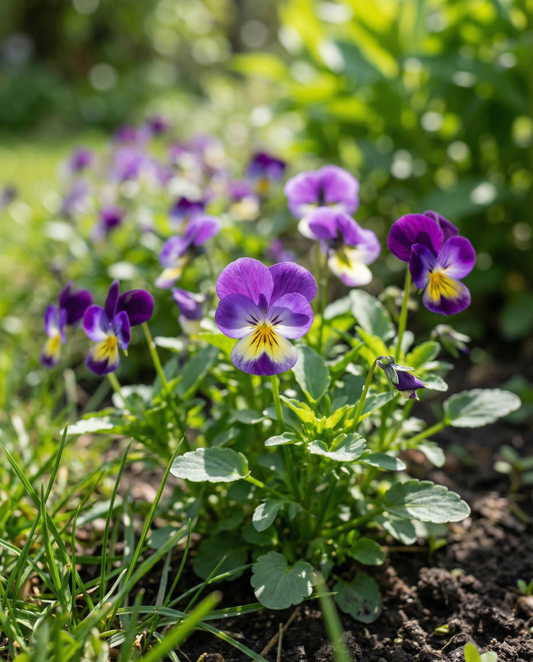 Johnny Jump Up (Viola cornuta) – zweijährige Blumensamen von SeedsChoice