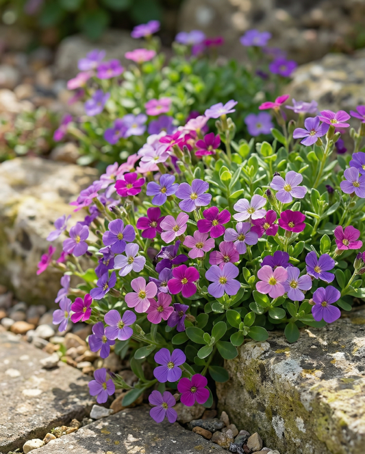 Rock Cress Purple Mix (Aubrieta hybrida) – perennial vegetable seeds from SeedsChoice