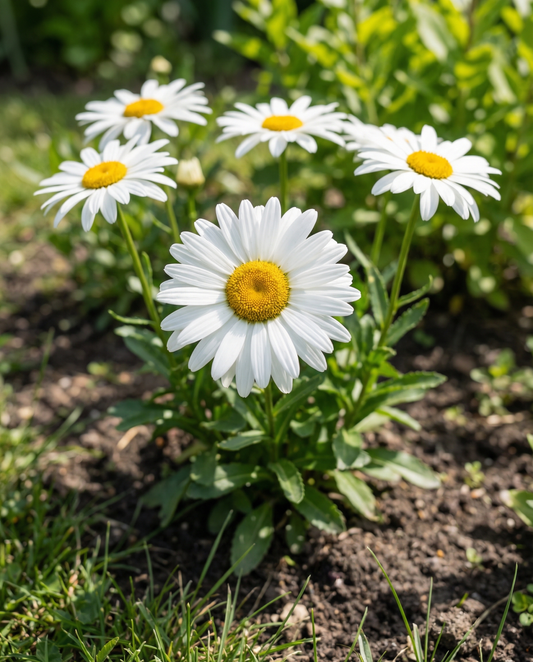 Weiße Margerite Shasta Daisy Silver Princess White (Chrysanthemum maximum) – mehrjähriges Saatgut von SeedsChoice