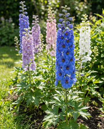 Rittersporn Giant Pacific (Delphinium cultorum) – mehrjährige Sortenmischung Samen von SeedsChoice