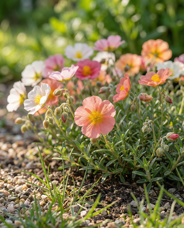 Rock Rose Mixed Colors (Helianthemum mutabile) – perennial mix seeds from SeedsChoice