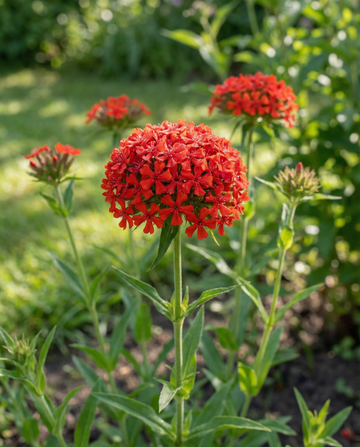 Scarlet Blooms (Lychnis chalcedonica) – perennial flower seeds from SeedsChoice