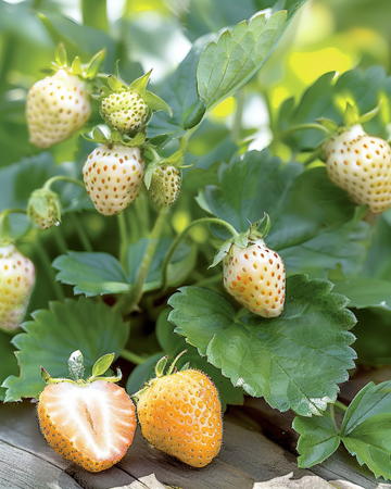 Alpine Strawberry Yellow Cream Samen (Fragaria vesca) – mehrjährig
