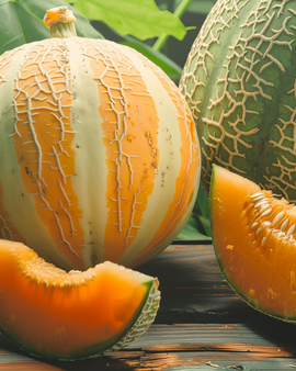 Melon Orange Pineapple Seeds Cucumis Melo Annual Variety