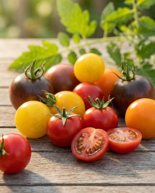 Cherry Tomato Mix 4 Varieties (Solanum lycopersicum) – annual vegetable seeds from SeedsChoice