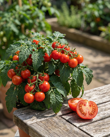 Tiny Tim Tomato Cherry (Solanum lycopersicum) – einjährige Gemüsesamen von SeedsChoice