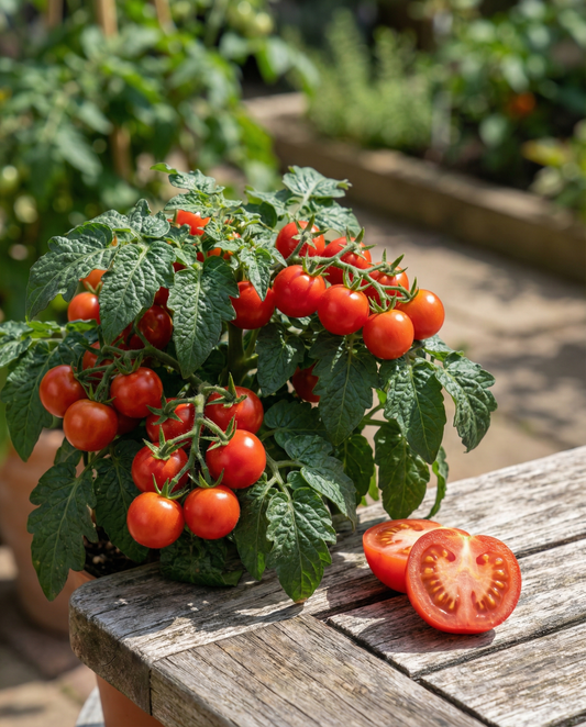 Tiny Tim Tomato Cherry (Solanum lycopersicum) – einjährige Gemüsesamen von SeedsChoice