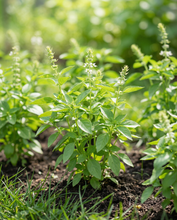 Lemon Basil (Ocimum basilicum) – annual herb seeds from SeedsChoice