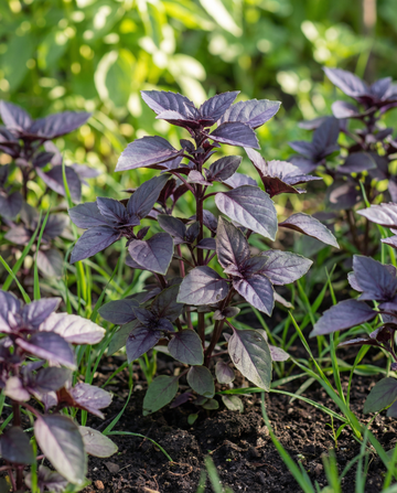 Basilikum Dark Opal (Ocimum basilicum) – einjährige Kräutersamen von SeedsChoice