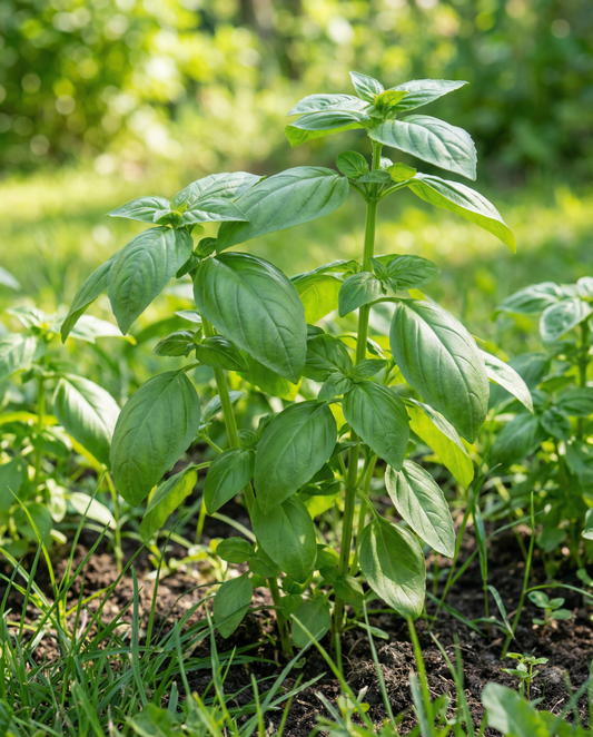 Basilikum Large Leaved (Ocimum basilicum) – einjährige Kräutersamen von SeedsChoice