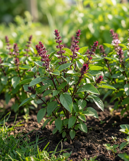 Basilikum Siam Queen (Ocimum basilicum) – einjährige Kräutersamen von SeedsChoice