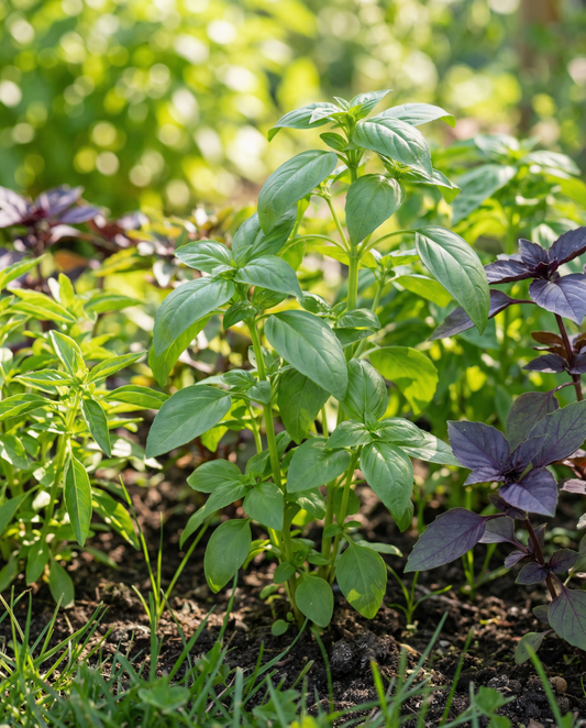 Sweet Basil Mixed Mix (Ocimum basilicum) – annual herb seeds from SeedsChoice