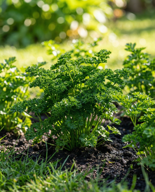Curly Parsley Moss Curled (Petroselinum crispum) – biennial seeds from SeedsChoice
