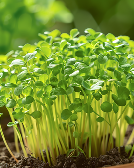 Gartenkressesamen Lepidium Sativum einjähriges Gemüse Blattkultur