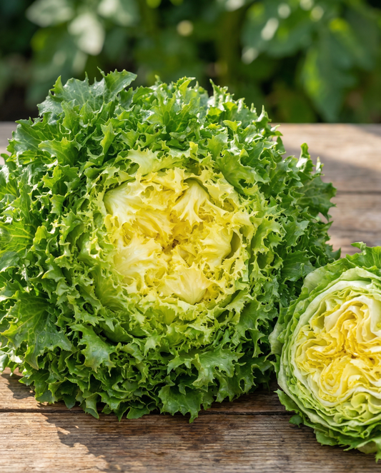 Curled Endive De Meaux Frisee Type (Cichorium endivia) – annual vegetable seeds from SeedsChoice