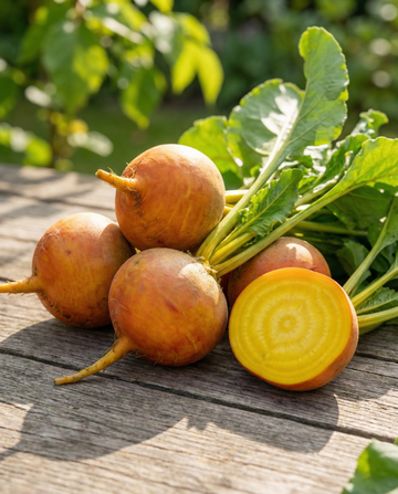 Rote Bete Burpee's Golden Yellow Fleshed (Beta vulgaris) – einjährige Gemüsesamen von SeedsChoice
