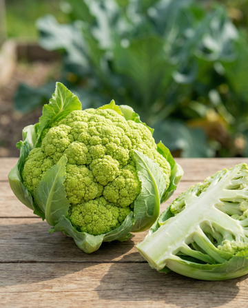 Green Cauliflower White Gold F1 (Brassica oleracea) – annual vegetable seeds from SeedsChoice