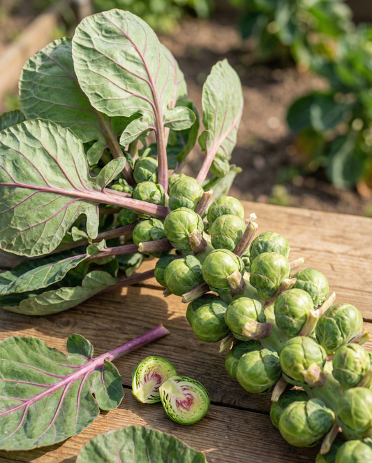 Brussels Sprouts Roodnerf (Brassica oleracea) – annual seeds from SeedsChoice