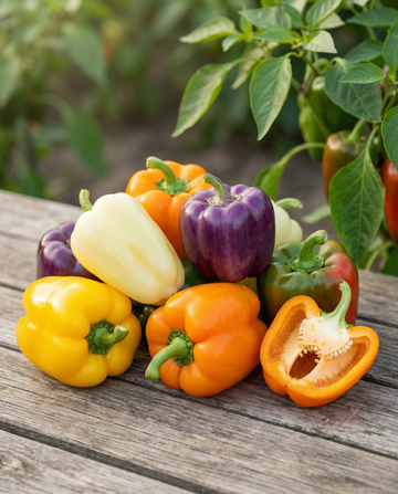 Paprika 5 Colour Mix (Capsicum annuum) – einjährige Gemüsesamen von SeedsChoice