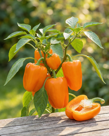 Paprika Orange Horizon (Capsicum annuum) – einjährige Gemüsesamen von SeedsChoice