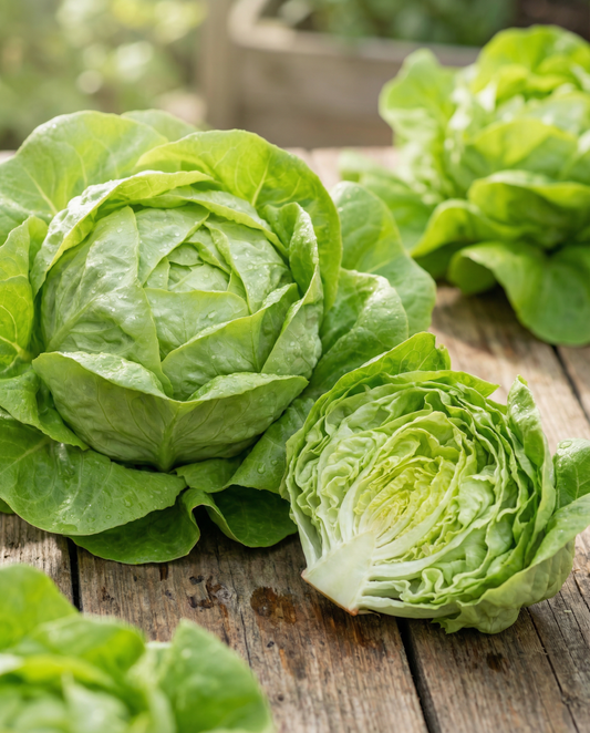 Butterhead Lettuce Rhénania (Lactuca sativa) – annual vegetable seeds from SeedsChoice